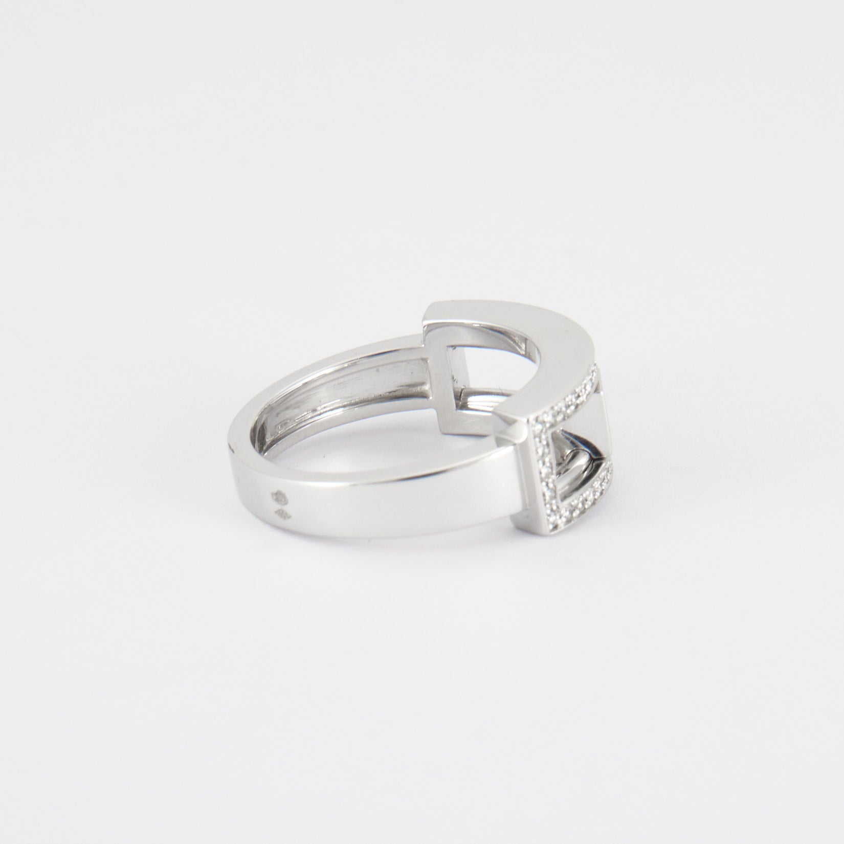 Bague diamant amovible en or blanc