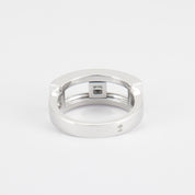 Bague diamant amovible en or blanc