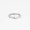 Alliance en diamants tailles roses.