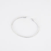 Bracelet jonc en or blanc et diamants poires