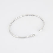 Bracelet jonc en or blanc et diamants poires