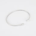 Bracelet jonc en or blanc et diamants poires