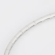 Bracelet jonc en or blanc et diamants poires