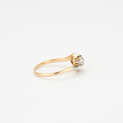 Bague trilogie saphir et diamants.