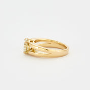 Solitaire 2 carats en or jaune