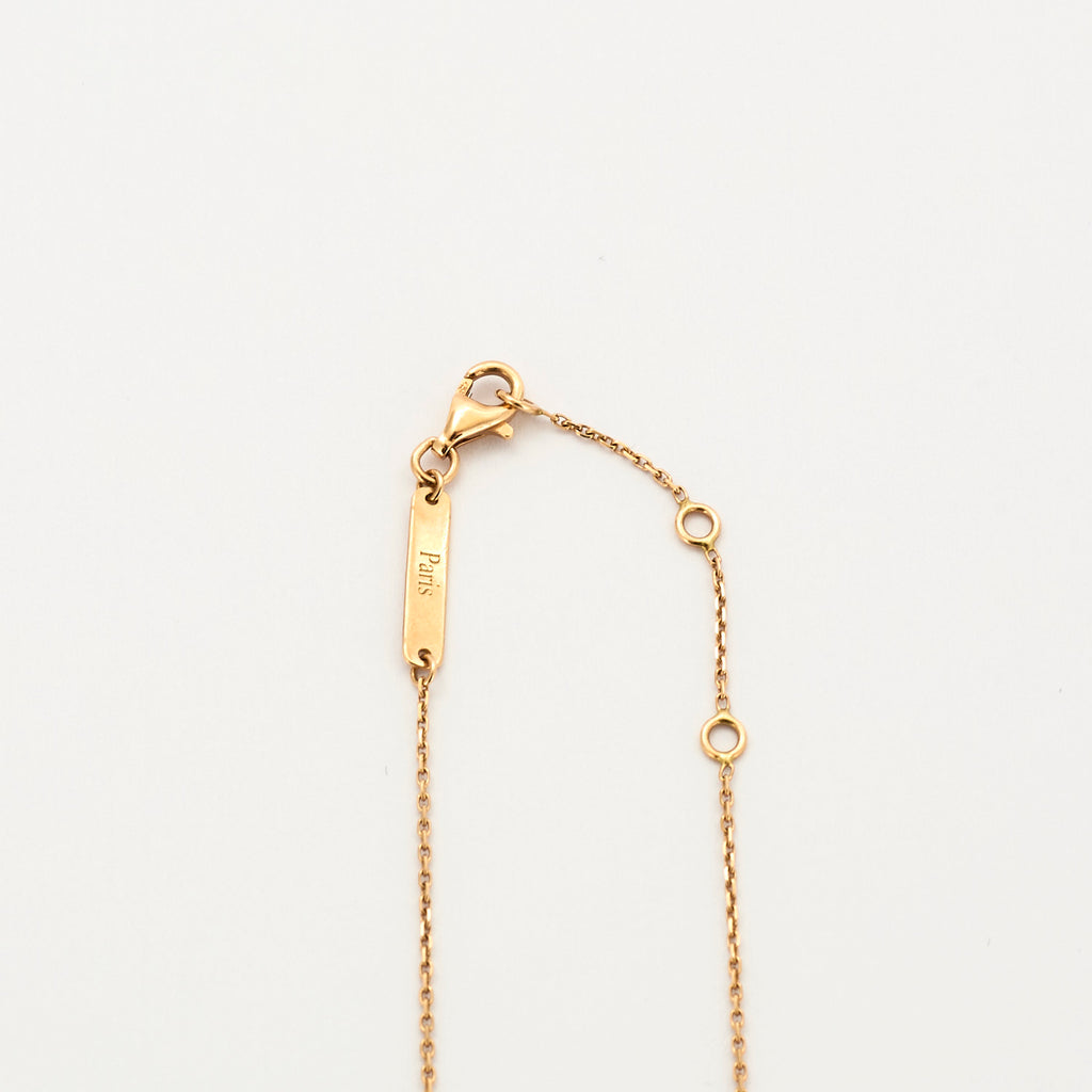 Collier Ailes petit model en or rose et diamants