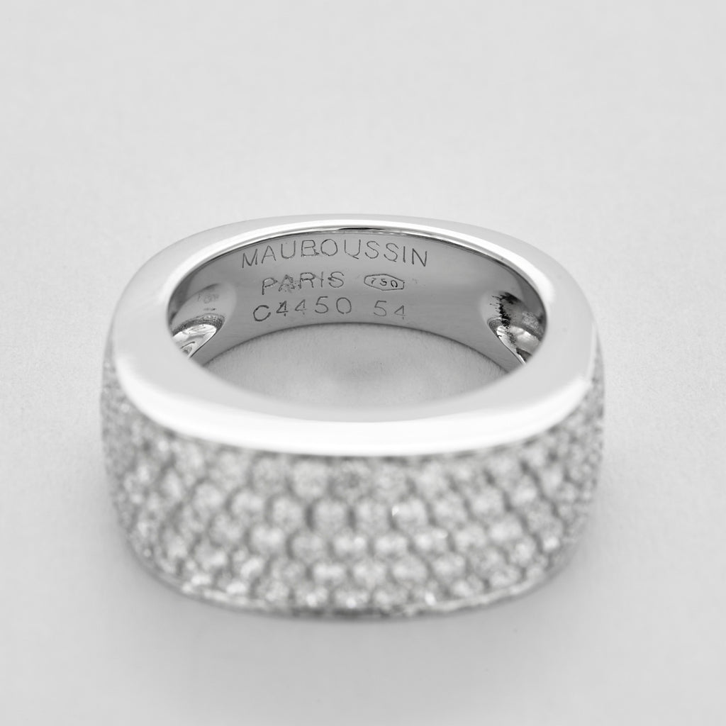 Bague "Mauboussin" Sophia en or blanc et diamants