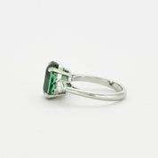 Bague Tourmaline verte 4,15 carats.