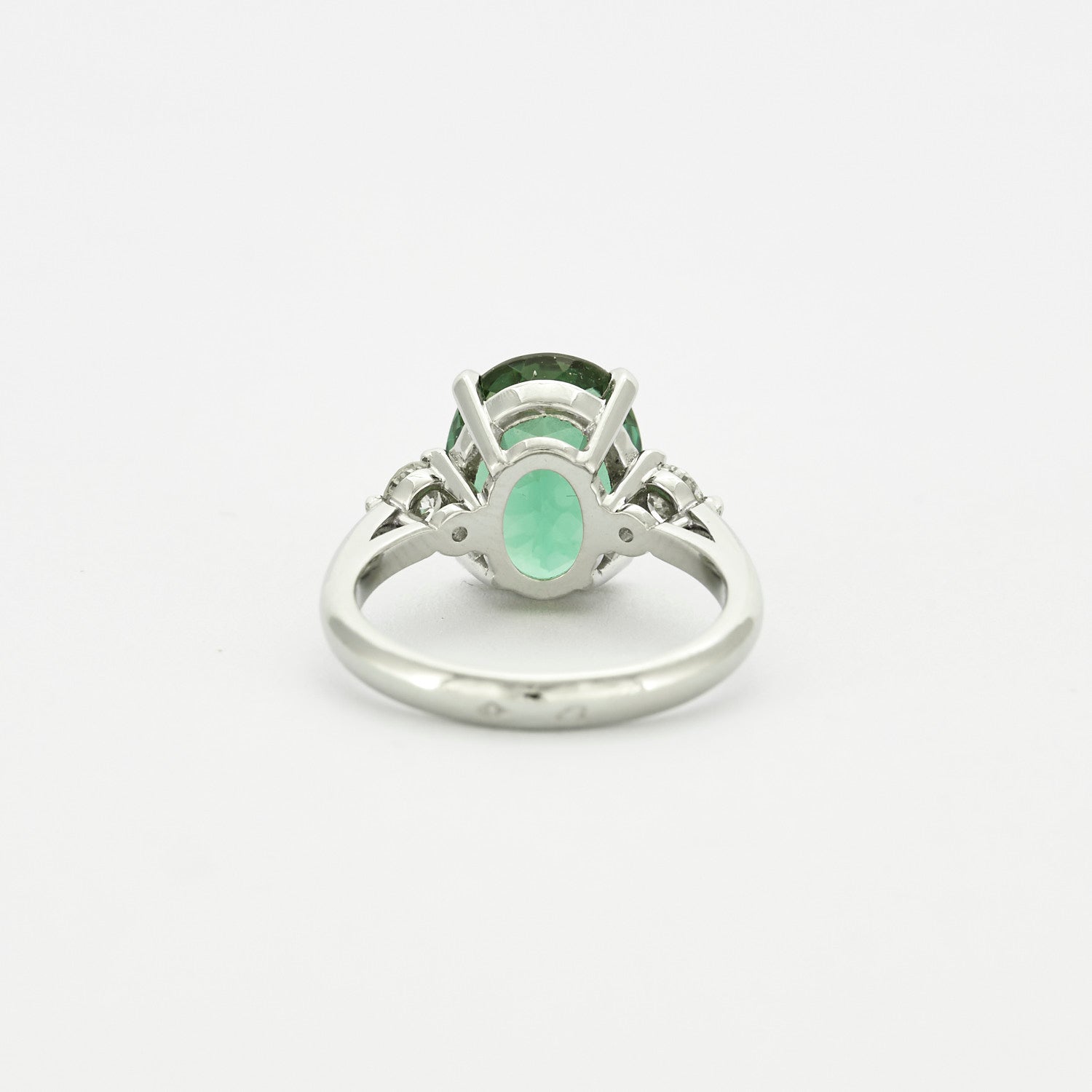Bague Tourmaline verte 4,15 carats.