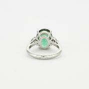 Bague Tourmaline verte 4,15 carats.