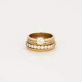 Bague multi-anneaux 5 rangs diamant.