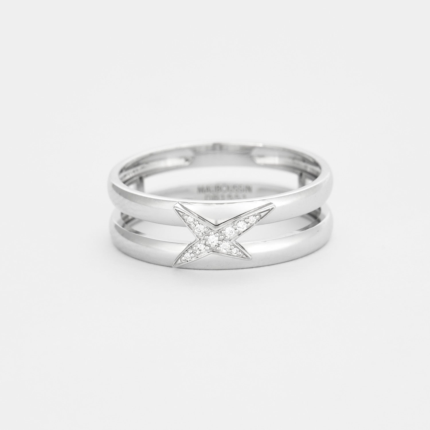 Bague Mauboussin "Etoilement Divine" en or blanc 18K et diamants