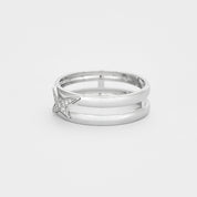 Bague Mauboussin "Etoilement Divine" en or blanc 18K et diamants