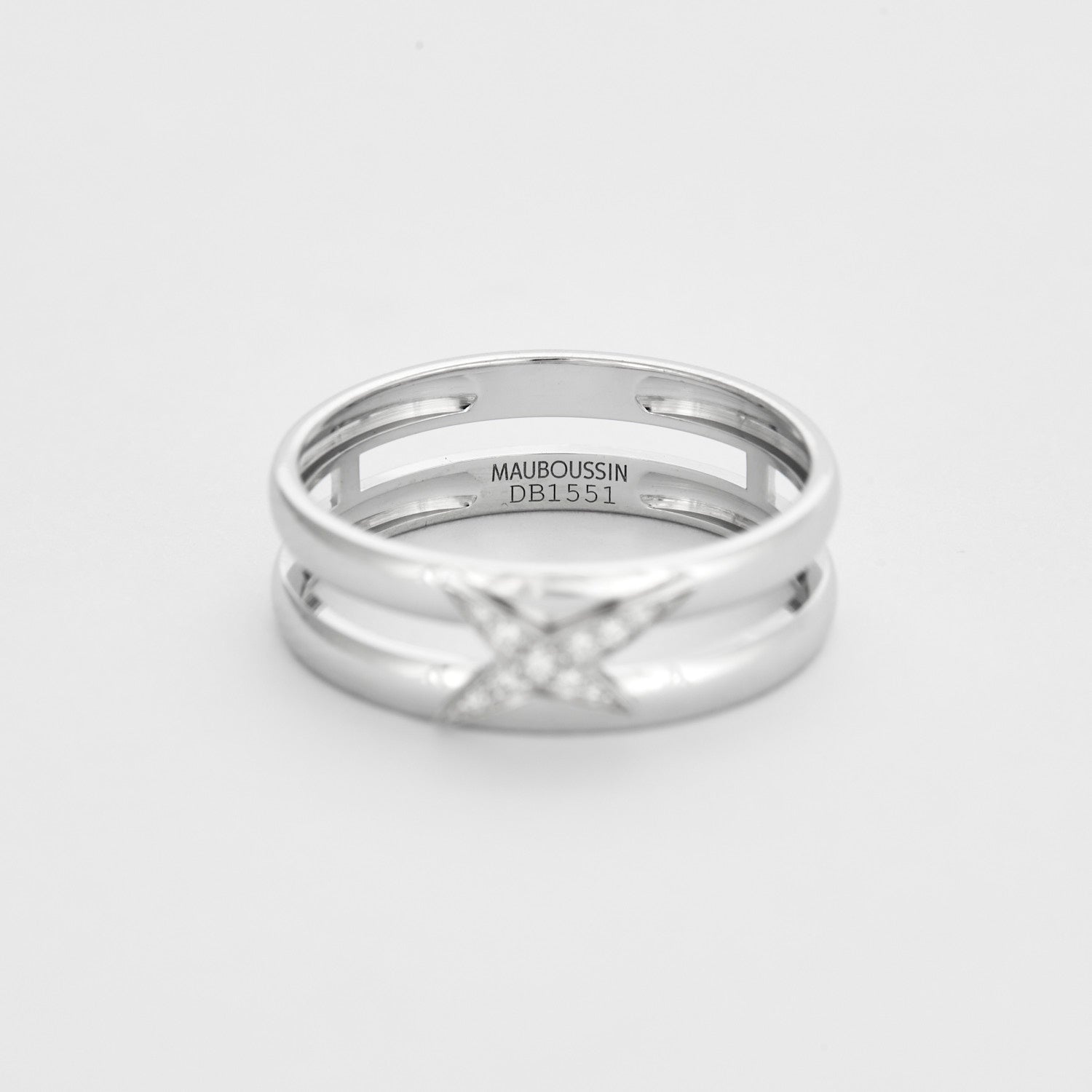 Bague Mauboussin "Etoilement Divine" en or blanc 18K et diamants