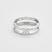 Bague Mauboussin "Etoilement Divine" en or blanc 18K et diamants