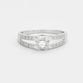 Solitaire Mauboussin "Chance of love No1" en or blanc et diamants