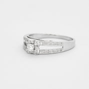 Solitaire Mauboussin "Chance of love No1" en or blanc et diamants