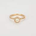 Solitaire "Gemmyo" en or rose centre diamant 0,50 carat.