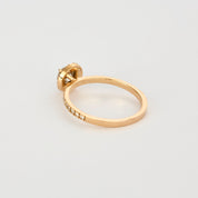 Solitaire "Gemmyo" en or rose centre diamant 0,50 carat.