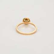 Solitaire "Gemmyo" en or rose centre diamant 0,50 carat.