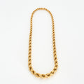 Collier Vintage chaine corde en or jaune