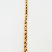 Collier Vintage chaine corde en or jaune