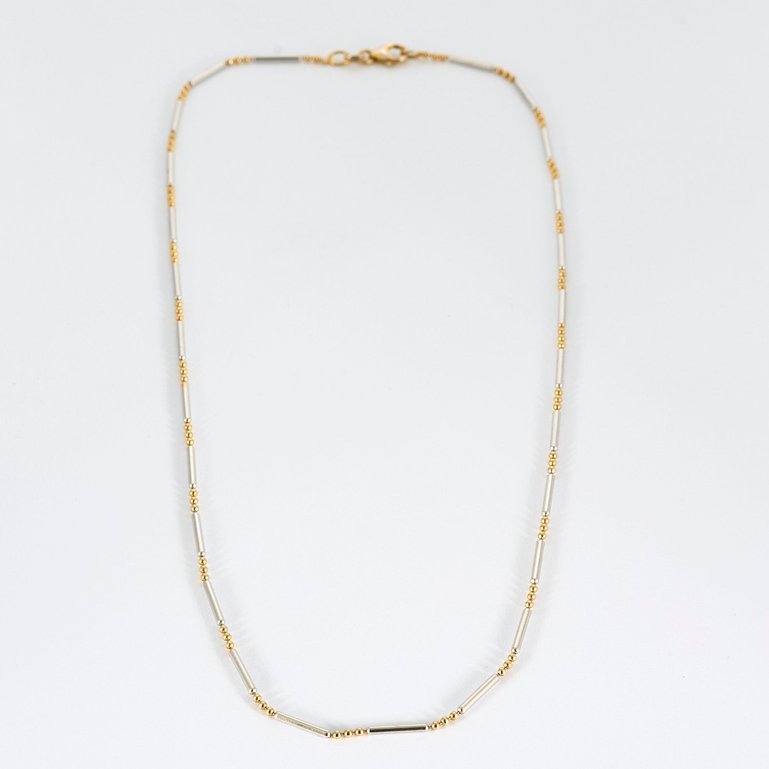 Chaine bicolore or jaune et or blanc