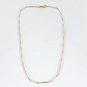Chaine bicolore or jaune et or blanc