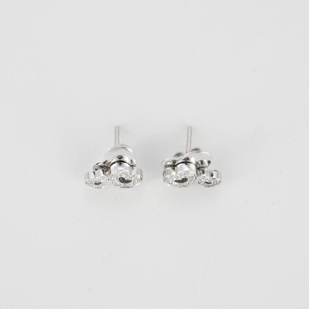 Boucles d'oreilles Pasquale Bruni or blanc et diamants