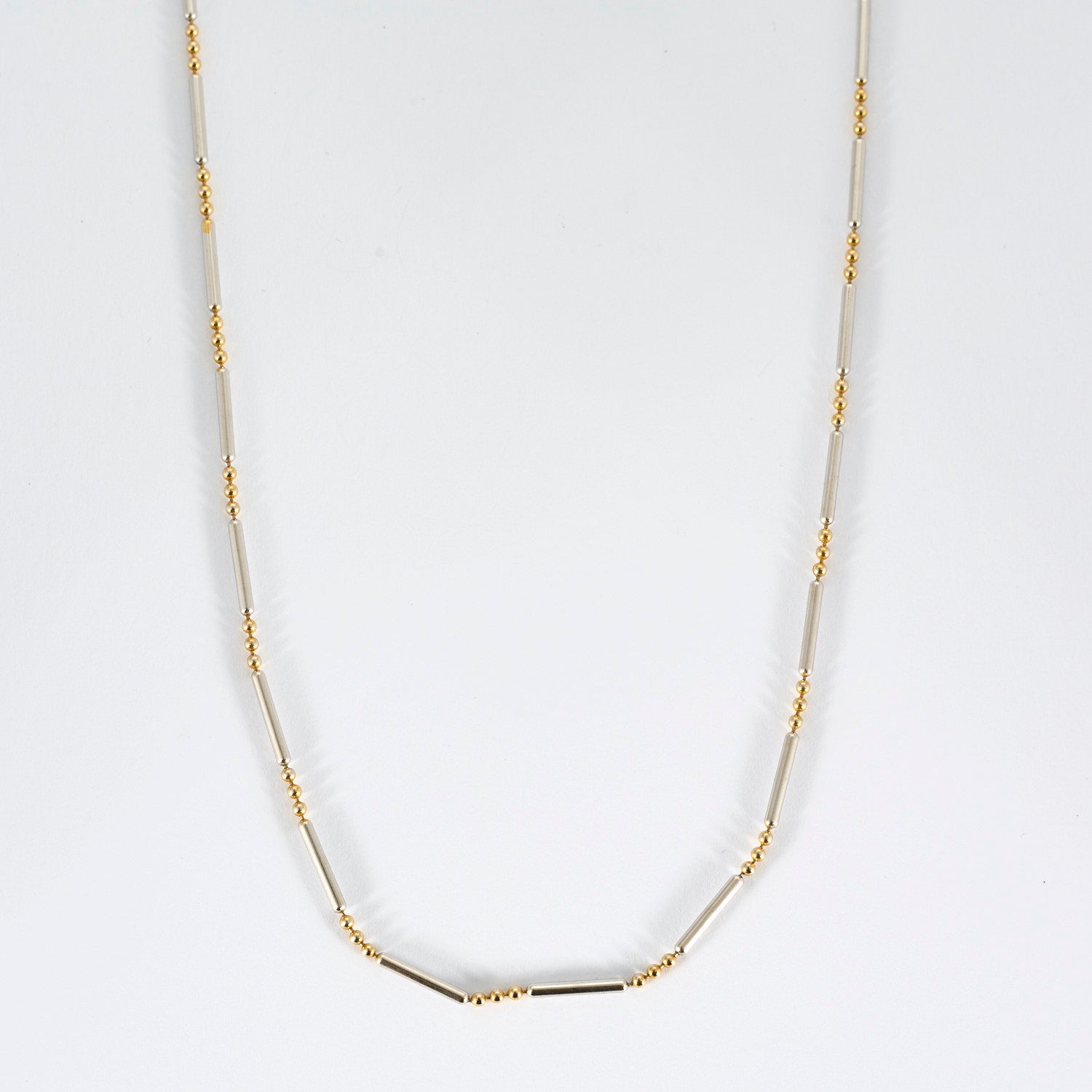Chaine bicolore or jaune et or blanc
