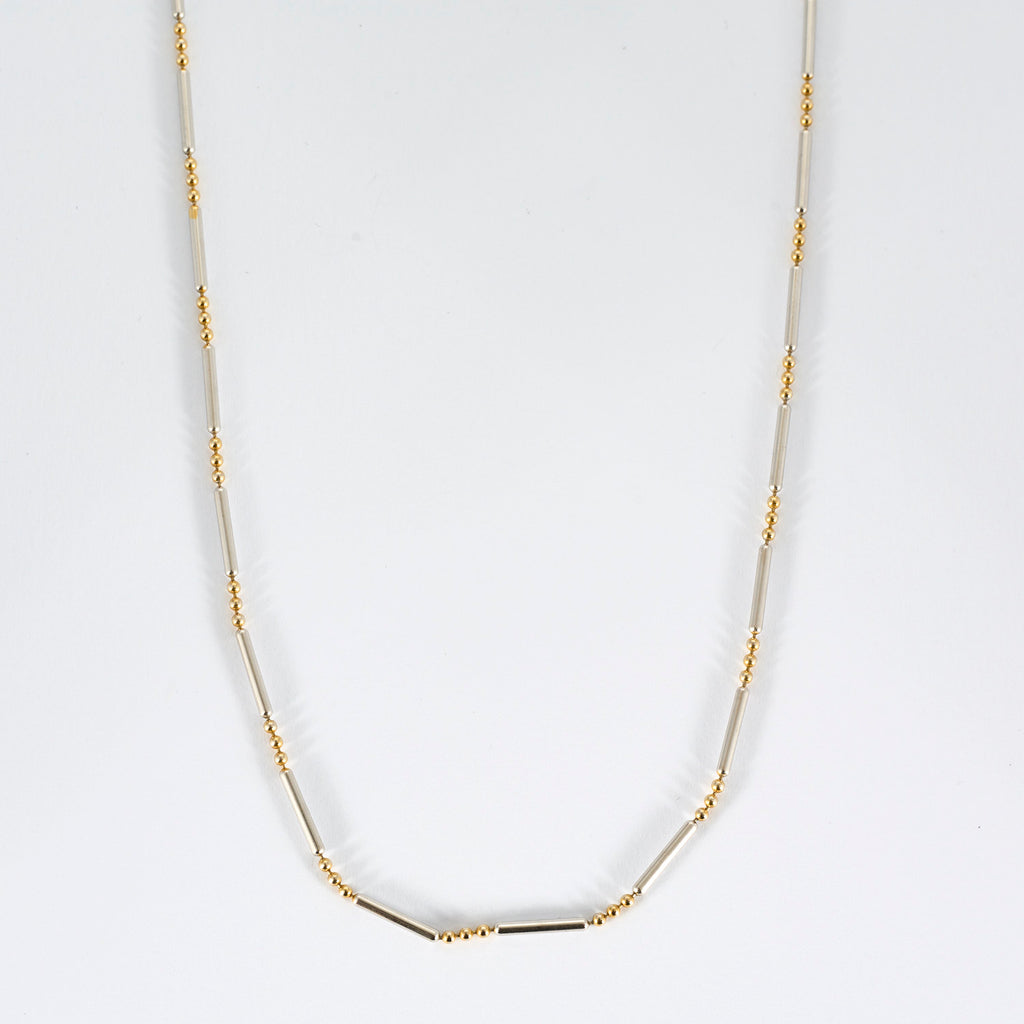 Chaine bicolore or jaune et or blanc