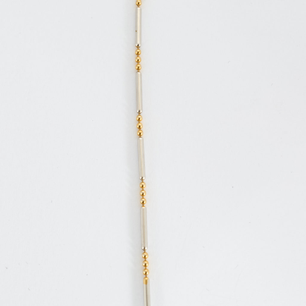 Chaine bicolore or jaune et or blanc