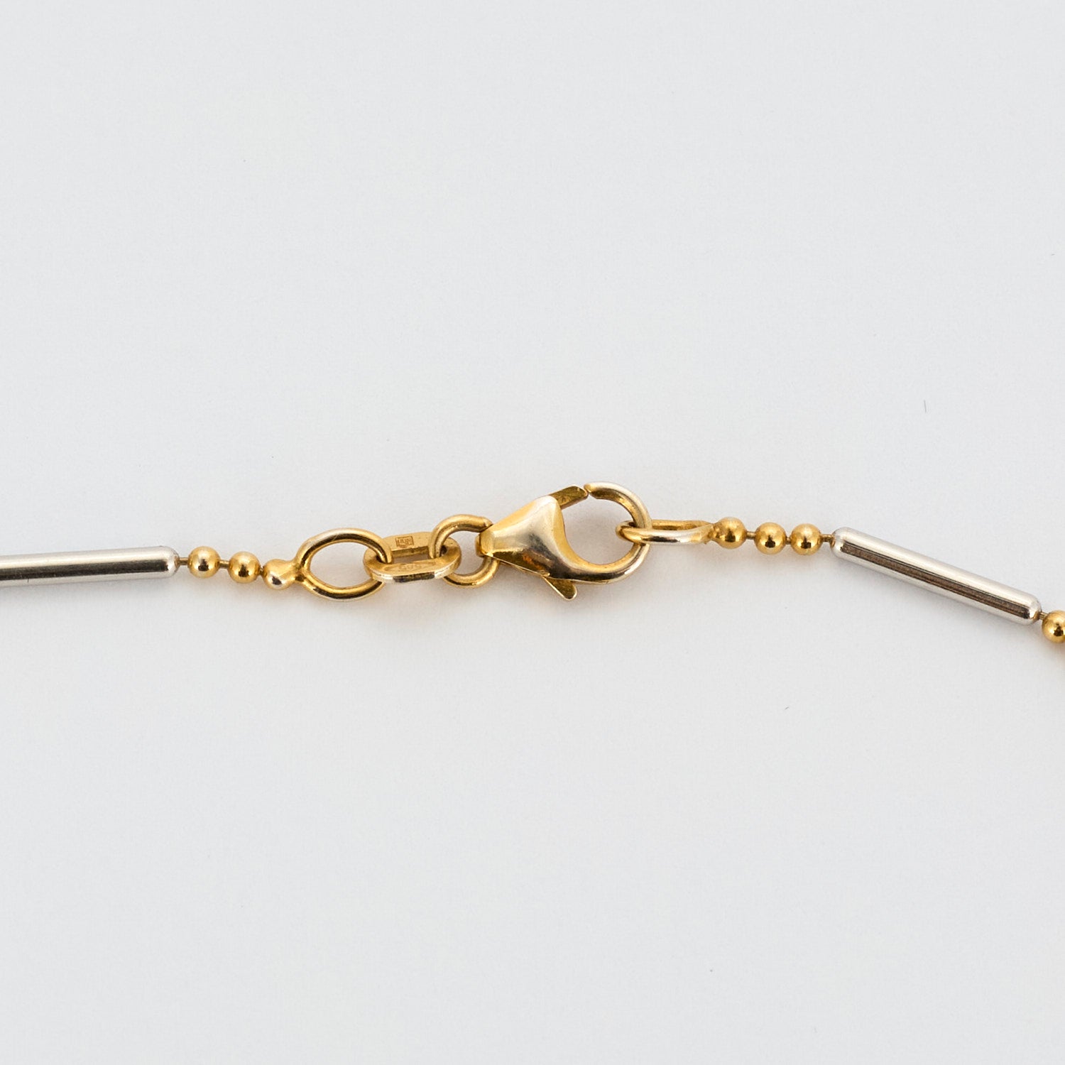 Chaine bicolore or jaune et or blanc