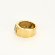 Bague "Mauboussin" étoile divine en or jaune et diamants