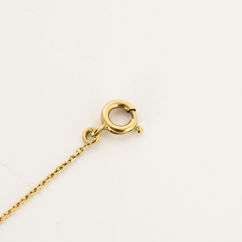 Bracelet vintage or jaune et onyx
