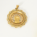 Médaille/Pendentif vierge ancien en or jaune