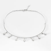 Collier MESSIKA model "Sofia" en or blanc et diamants.