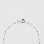 Collier ancien en or blanc et diamants