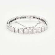 Bracelet ligne Art Déco en platine et diamants