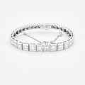 Bracelet ligne Art Déco en platine et diamants