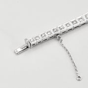 Bracelet ligne Art Déco en platine et diamants