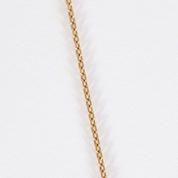 Collier mini poire en or rose et diamants.