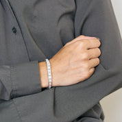 Bracelet ligne Art Déco en platine et diamants