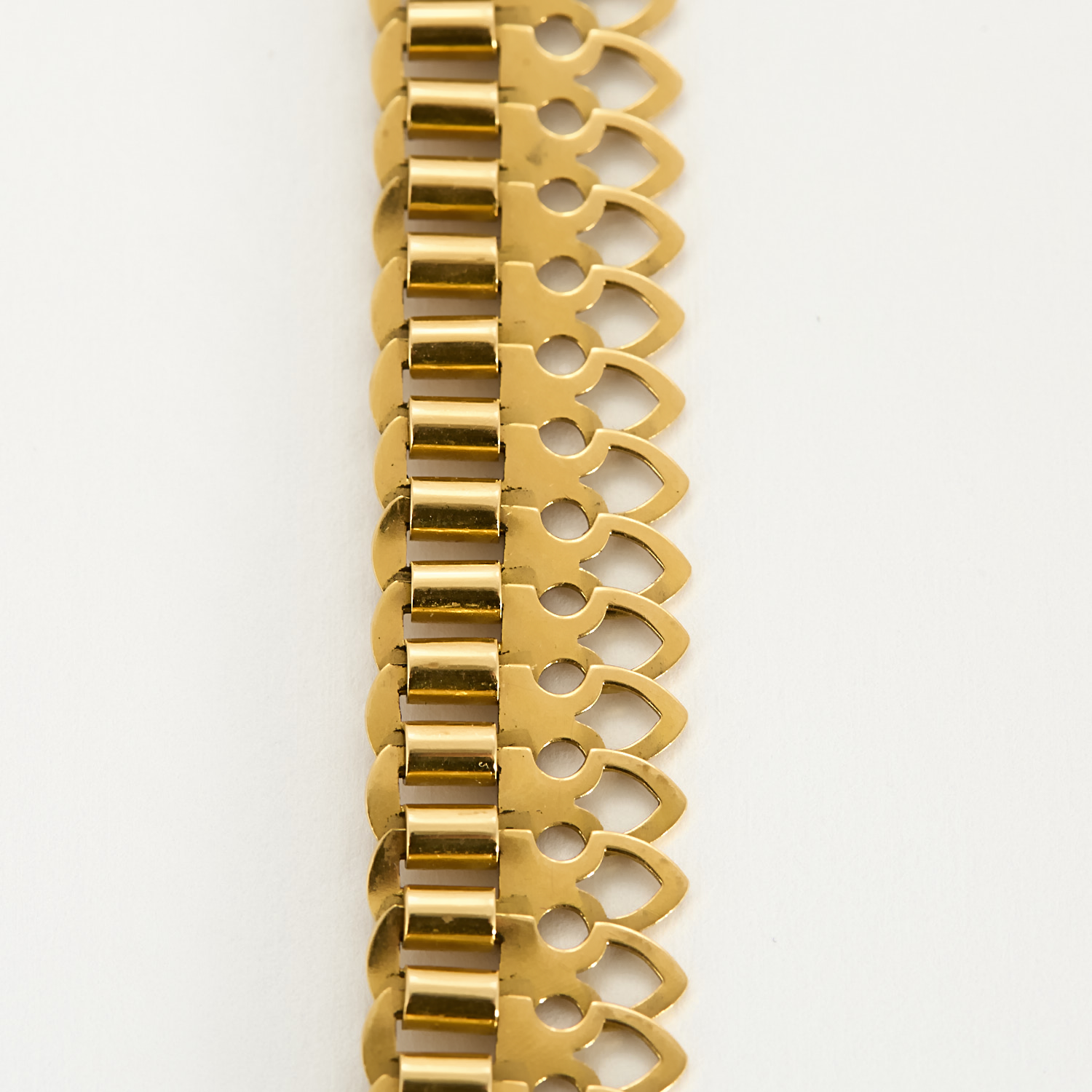 Collier ancien Maille souple en or 18k.