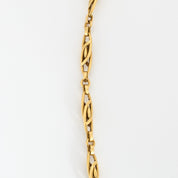Collier filigrane collerette en or et rubis