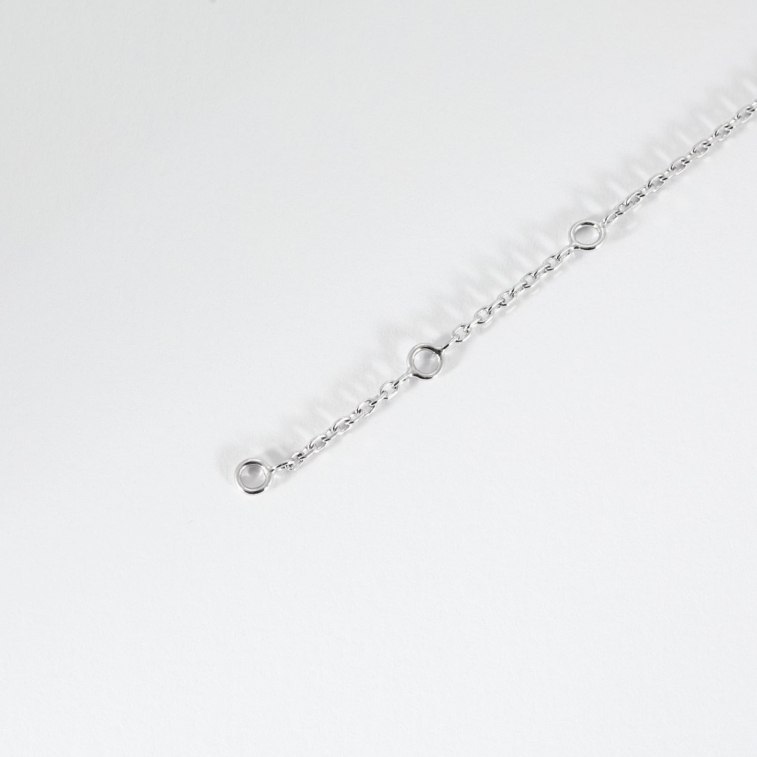 Bracelet diamants princesses en or blanc