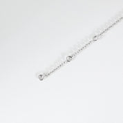 Bracelet diamants princesses en or blanc