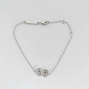 Bracelet infini en or blanc et diamants