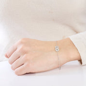 Bracelet infini en or blanc et diamants