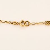 Chaine vintage filigrane fine en or jaune.